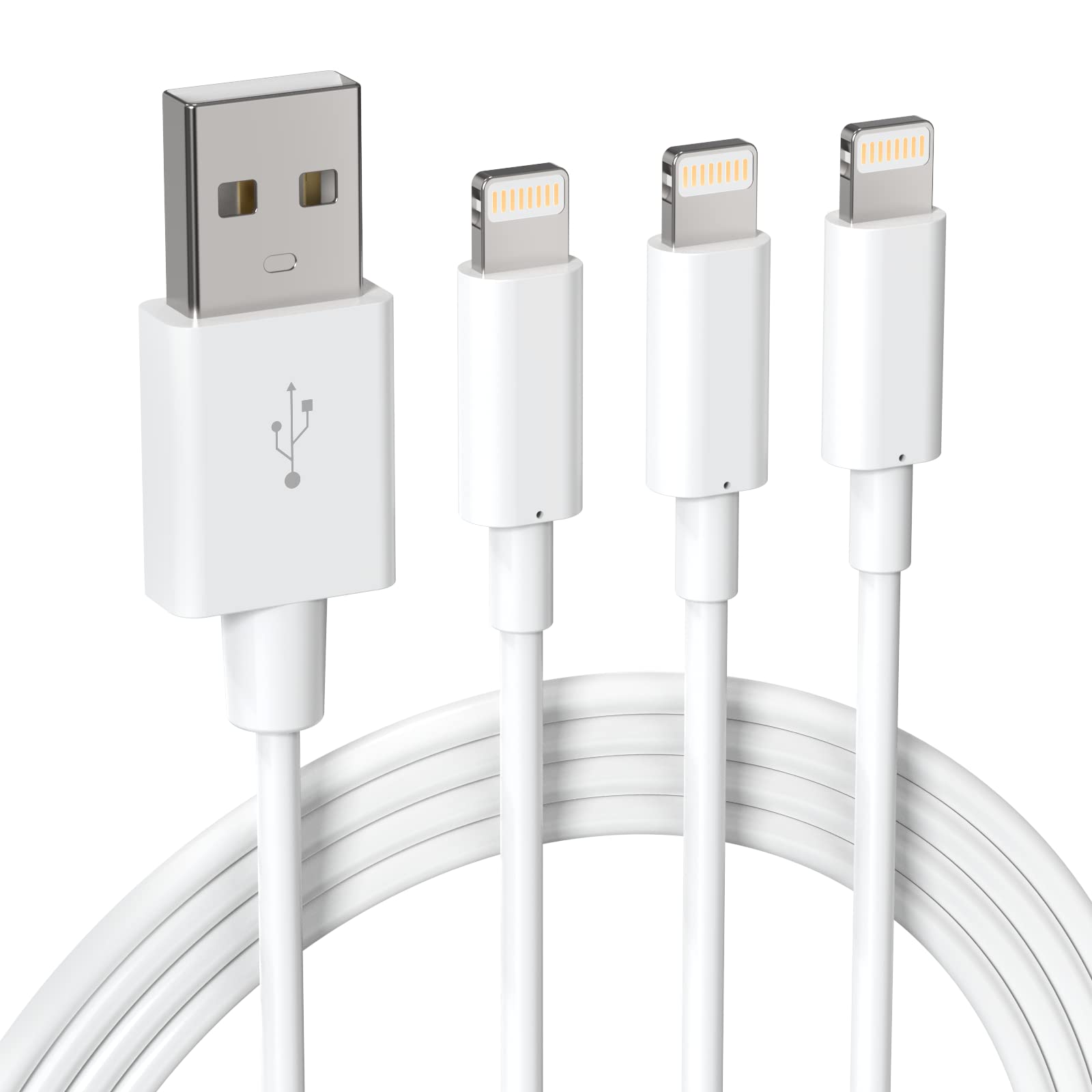 MFi Certified Lightning Cable - iPhone Charger Cable 3 Pack 6ft - ilikable Durable iPhone Charging Cable Cord for iPhone 14 13 12 11 Mini Pro XR Xs Max X SE 8 Plus 7 Plus 6S Plus iPad AirPods