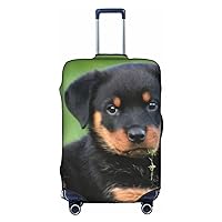 Rottweiler Puppy Dog Trolley Suitcase Cover Elastic Suitcase Cover Ladies Girls Luggage Cover Medium