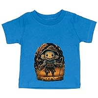 Scary Design Baby Jersey T-Shirt - Bright Baby T-Shirt - Scarecrow T-Shirt for Babies