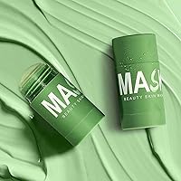Juxek Green Tea Mask, Green Tea Deep Cleanse Mask Juxek, Oneews Green Tea Mask Stick, Poreless Green Tea Mask Stick Blackhead Remover, Pore Cleansing, Moisturizing For All Skin Types (2 PCS)