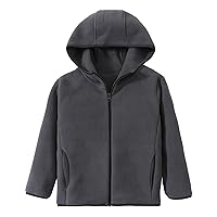 Children Boys Girls Winter Windproof Coats Solid Zipper Jackets Kids Warm Fleece Outerwear Casual Cute Clothes