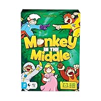 R&R Games Monkey in The Middle Family Game, Animal Adventure Card Game, Family Card Game, Perfect Game for Kids, Teens, and Adults, Card Games for Family Night