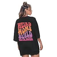 SOLY HUX Women's Oversized T Shirts Graphic Tees Letter Print Casual Trendy Summer Tops