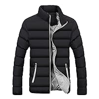 Men's Lightweight Puffer Jacket Packable Warm Winter Insulated Water Repellent Windproof Quilted Coat Outerwear