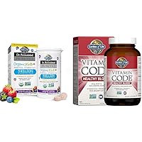Garden of Life Dr Formulated Probiotics Organic Kids+ Berry Cherry Chewables + Vitamin Code Healthy Blood Capsules