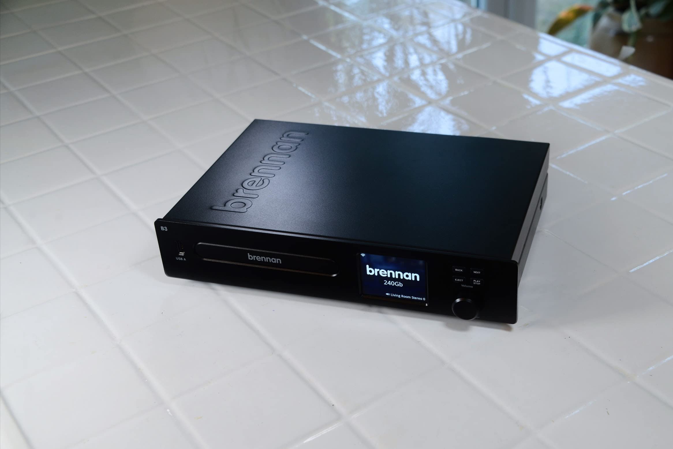 Brennan B3 (480GB Black) HiFi - Hard Disk CD Ripper & Recorder, Storage and Player with Bluetooth, Internet Radio, Stereo Power Amplifier, NAS, Wav, Lossless (FLAC) and MP3.
