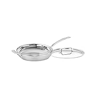 Cuisinart MCP22-30HCN Multiclad Pro Triple Ply 12-Inch Handle and Cover, Non-stick Skillet w/Helper
