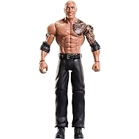 Mattel WWE Top Picks The Rock Action Figure, Collectible with 10 Points of Articulation & Life-like Detail, 6-inch