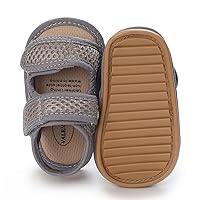 COSANKIM Infant Baby Boys Girls Summer Sandals Non Slip Soft Sole Toddler First Walker Crib Shoes (0-18 Months)