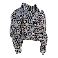 Cinch Boys Long Sleeve Western Buttondown Shirt - Black Print
