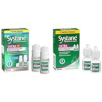Systane Ultra Multi-Dose Preservative-Free Eye Drops Twin Pack (2x10ml) Ultra Lubricant Eye Drops Twin Pack for Dry Eyes, 10ml Each