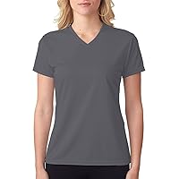 A4 Women's Textured Micromesh T-Shirt, Graphite, Medium