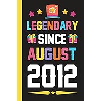 Legendary Since August 2012: Happy 11th Birthday 11 Years Old birthday gifts for Boys Or Girls, Anniversary Present, Card Alternative 2023