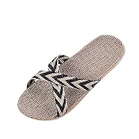 S Slides for Women Slippers For Fashion Ladies Women Breathable Bohemia Beach Slip Womens Indoor Outdoor Slippers Size 9