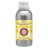 Deve Herbes Pure Peanut Oil (Arachis hypogeae) with Glass Dropper Cold Pressed 50ml (1.69 oz)