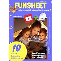 Funsheet: Early Learner Worksheets for 10 Best Youtube Children Stories: Use Youtube Videos to practice English Listening and Reading skills (suitable for age 3-8)