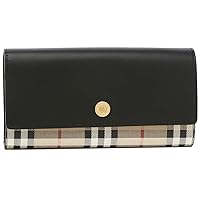 Burberry Women's Long Wallet 8049255 8049256 HALTON Vintage Check [Parallel import goods], (3) BEIGE BLACK (A1189)