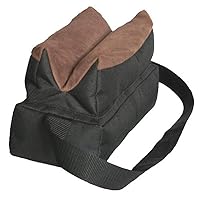 Outdoor Connection Leather Fat Filled Bench Bag with Handle, Black