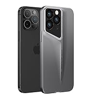 Ultra Thin Matte Case Slim All-Inclusive Shockproof Protective Cover (Gray, for iPhone 14 Pro Max)
