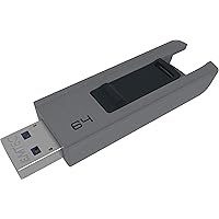 Emtec B250 Slide Flash Drive - 64GB USB 3.1 - ECMMD64GB253,Grey