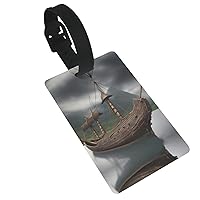 Viking Boat Print Suitcase Tag Luggage Bag Case Tags, Travel Accessories Tags Set Daily Travel Use
