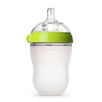 Comotomo Baby Bottle, Green, 8 Oz (Pack of 1)