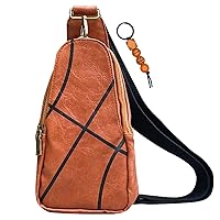 Sling Bag Casual Daypack Backpack Crossbody Shoulder Bag Vintage Baseball Bag Unisex Chest Bag for Travel Hiking