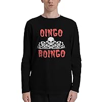 T Shirt Oingo Boingo Men's Fashion Round Neck Tee Classical Long Sleeve Tops Black