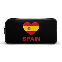 Love Spain Pencil Case Durable Pencil Bag Large Capacity Storage Pen Pouch