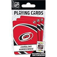 MasterPieces Family Games - NHL Carolina Hurricanes Playing Cards - Officially Licensed Playing Card Deck for Adults, Kids, and Family