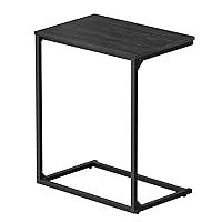 VASAGLE C Shape End Table, Small Coffee Table For Couch Or Sofa, Industrial Side Table In Living Room, Bedroom, 13.8 x 21.7 x 26 Inches, Ebony Black ULNT052B56