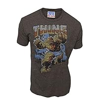 The Thing Vintage Chocolate Brown Adult T-Shirt Tee (Small)