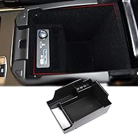 Car Center Console Storage Box, for Land Rover Range Rover/Range Rover Sport 2014-2017 Accessories, ABS Door Phone Glove Armrest Box Accessories Without Refrigerator, Only for Left Hand Drive