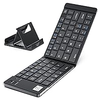 Geyes Foldable Bluetooth Keyboard, Folding Keyboard for iPhone,iPad and Table,Smartphone, Travel Keyboard (Black)