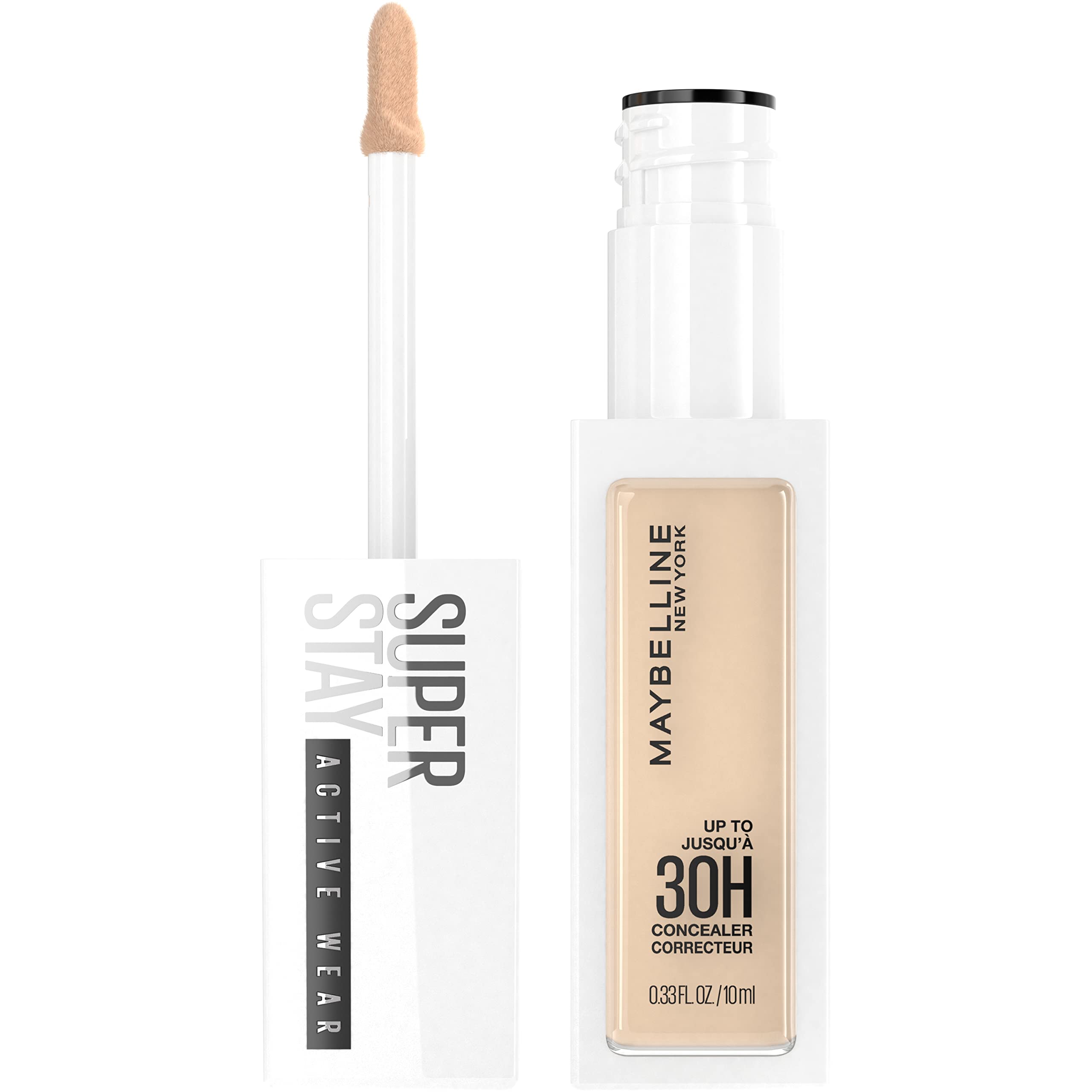 Maybelline New York Super Stay Liquid Concealer Makeup, Full Coverage Concealer, Up to 30 Hour Wear, Transfer Resistant, Natural Matte Finish, Oil-free, Available in 16 Shades, 15, 1 Count