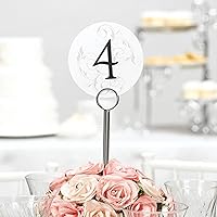 Wedding Accessories Round Filigree Table Number Cards, 1-40