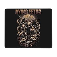 Dying Music Fetus Mouse Pad Design Non-Slip Laptop Office Supplies Decor Gaming Mouse Pad 10 X 12 Inch