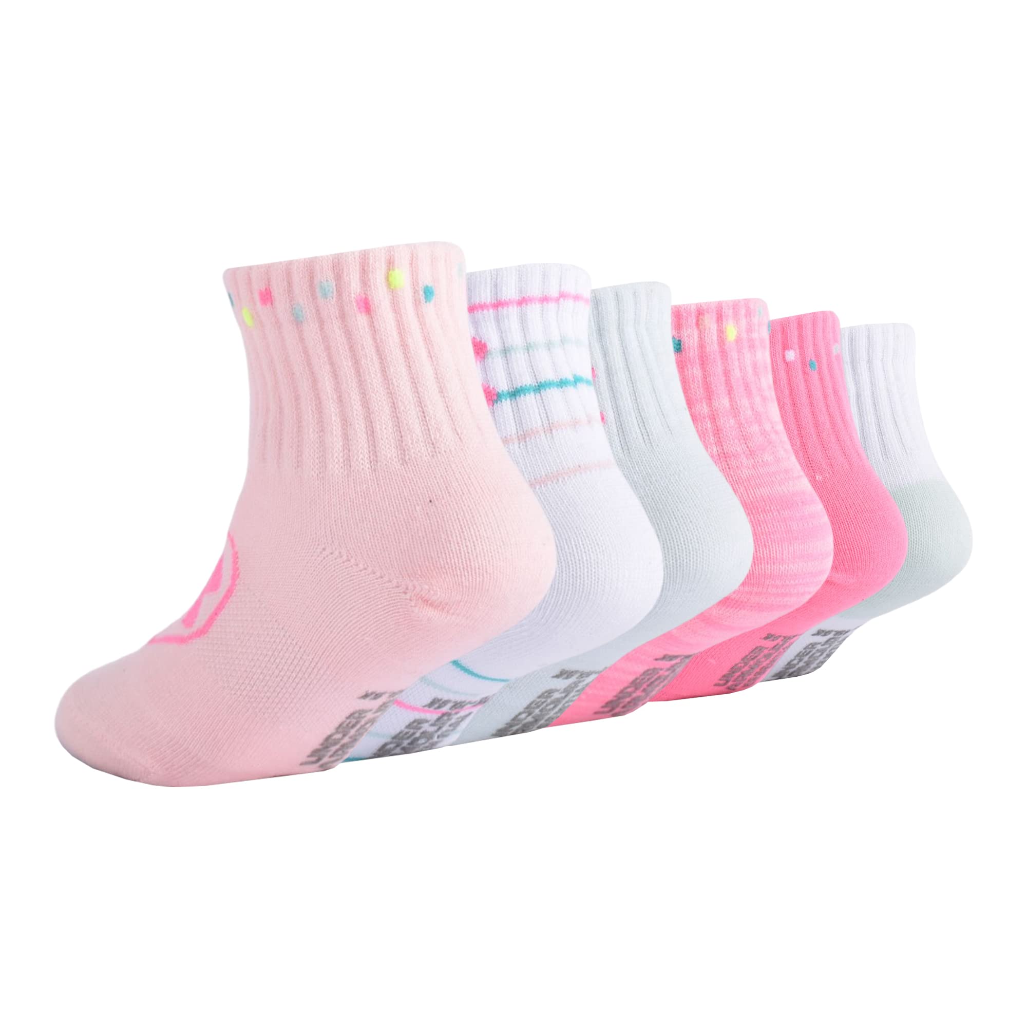 Under Armour Girls' Multi Pack Quarter Sock