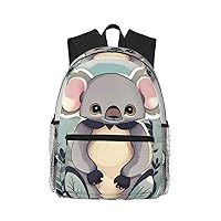 Lovely Koala Print Backpack For Women Men, Laptop Bookbag,Lightweight Casual Travel Daypack