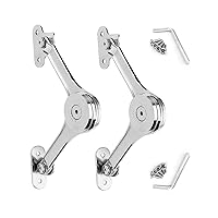 Heavy Duty Lid Hing Soft Close, Zishengho Toy Box Hinge for Toy Chest Lid Support Hinge Keep Lid Stay Open Safety for Cabinet Kitchen Wardrobe Toy Chamber Max Support 50lb/2pcs