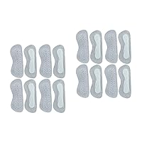 Holibanna Ladies Pumps 8 Pairs Anti-wear Back Stickers Kitten Heels for Women Dressy Wear-Resistant Shoes Pads Pads for Too Big Grips Thicken Double Sided Tape Half Size Pad Loose Liner Pads