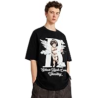 Fashion Graphic Tees Oversized Printed T Shirts Unisex Streetwear Short Sleeve Tops