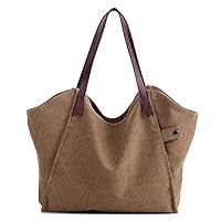 Womens Canvas Handbags and Purses Casual Hobo Tote Bag Ladies Daily Working Shopping Traveling Shoulder Bag