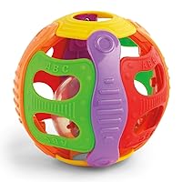 Kidoozie Rattle N Roll Ball - Developmental Toy for Infants and Toddlers Ages 6 to 18 Months, Multicolor (G02604)