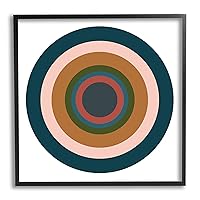 Contemporary Muted Circles Framed Giclee Art by Jim Schlotzhauer