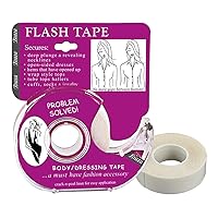 Flash Tape - Double Sided Clear Adhesive Clothing, Fabric and Body Tape