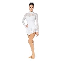 Style: 202 Figure Skating Dress/Color: White, Size: L