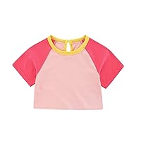 4 Years Old Dress Girl Kids Clothes Sleeve Baby Girls Patchwork Leisure Girls Tops 4 Under