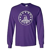 Don't Tread On Me Adult Long Sleeve T-Shirt in 9 Colors