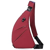 Sling Bag - Slim Crossbody Shoulder Backpack Anti-Theft Personal Pocket Chest Bag Travel Fanny Pack for Men Women